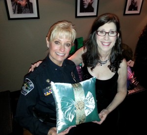 Austin Police Officer, Gena Curtis, and Deborah Main at the WOW1000 Kick off event.