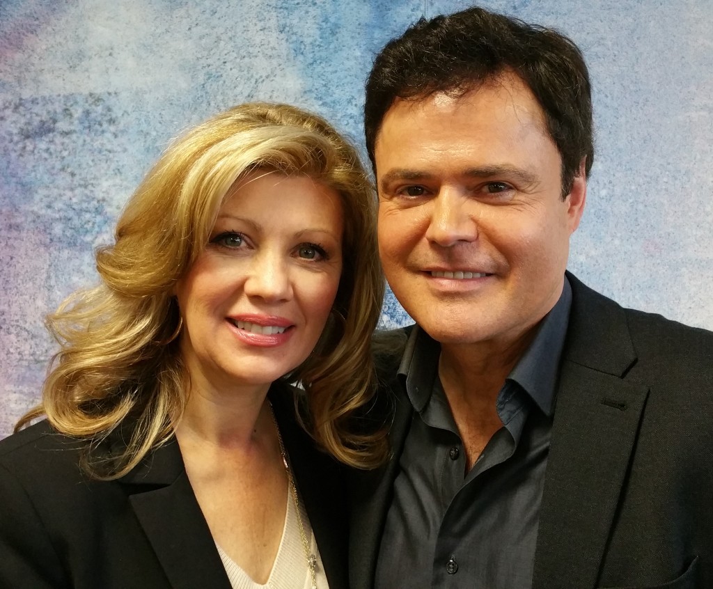 Donny and his beautiful wife, Debbie.  They've recently launched Donny Osmond Home. And they are the sweetest couple ever...so very nice!