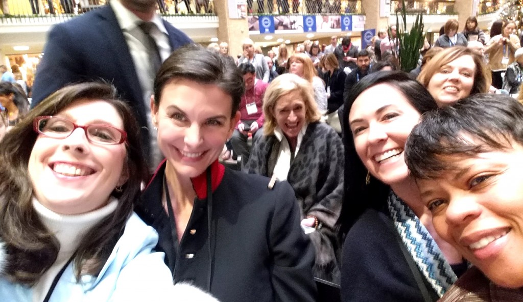 Some of our group having a fun selfie with Katharine cutting it up in the middle behind us!