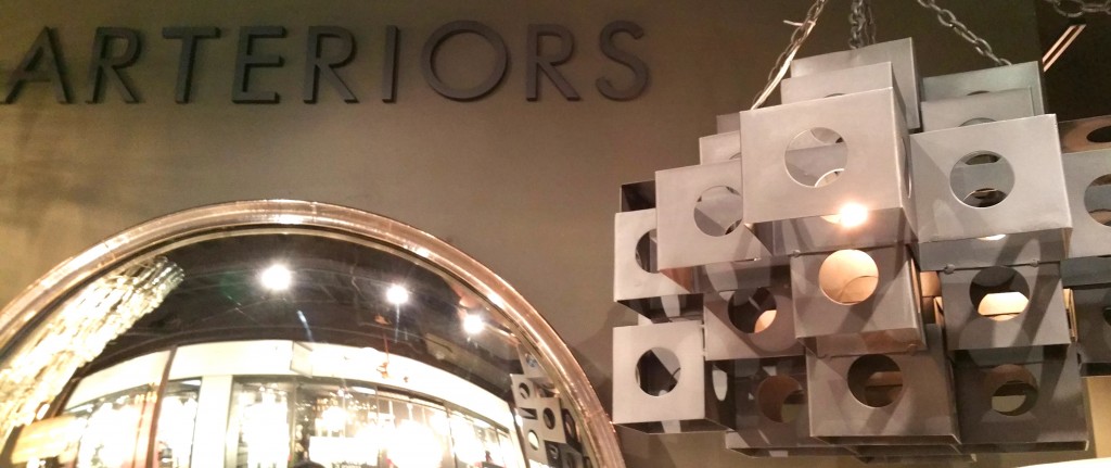 Another industrial chandelier at Arteriors Home (which was not on our list of showrooms at #SneakPeek2015).