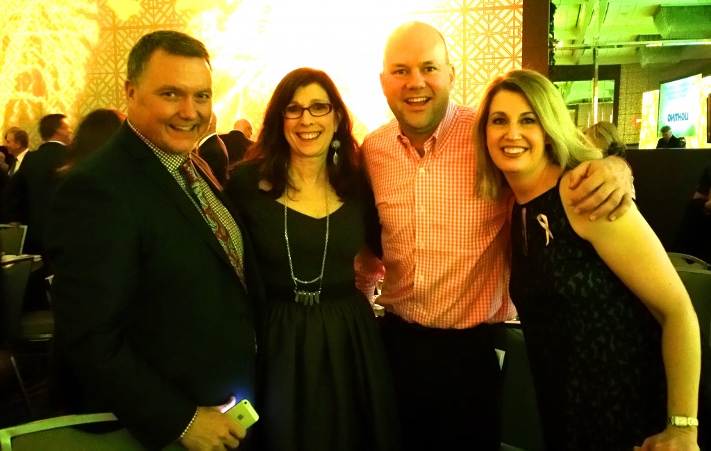 Lance Jackson and David Ecton of Parker Kennedy Living, and Laura Van Zeyl and I.