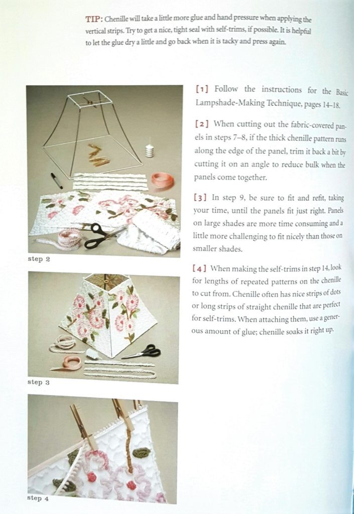 Learn how to make a lampshade - Details on The Pillow Goddess blog!