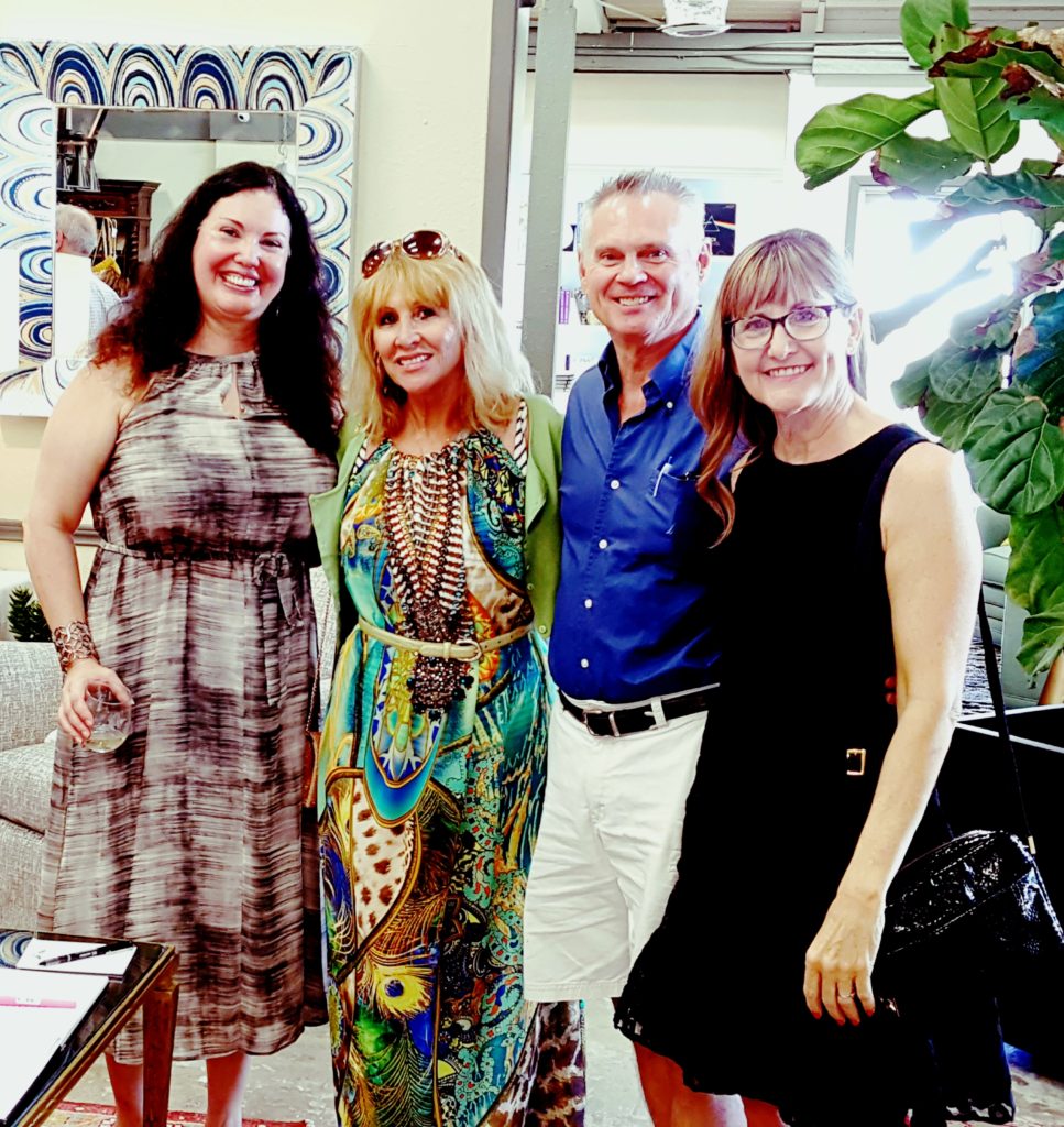 Guests enjoy meeting up at Sparrow Interiors - Details on The Pillow Goddess blog!
