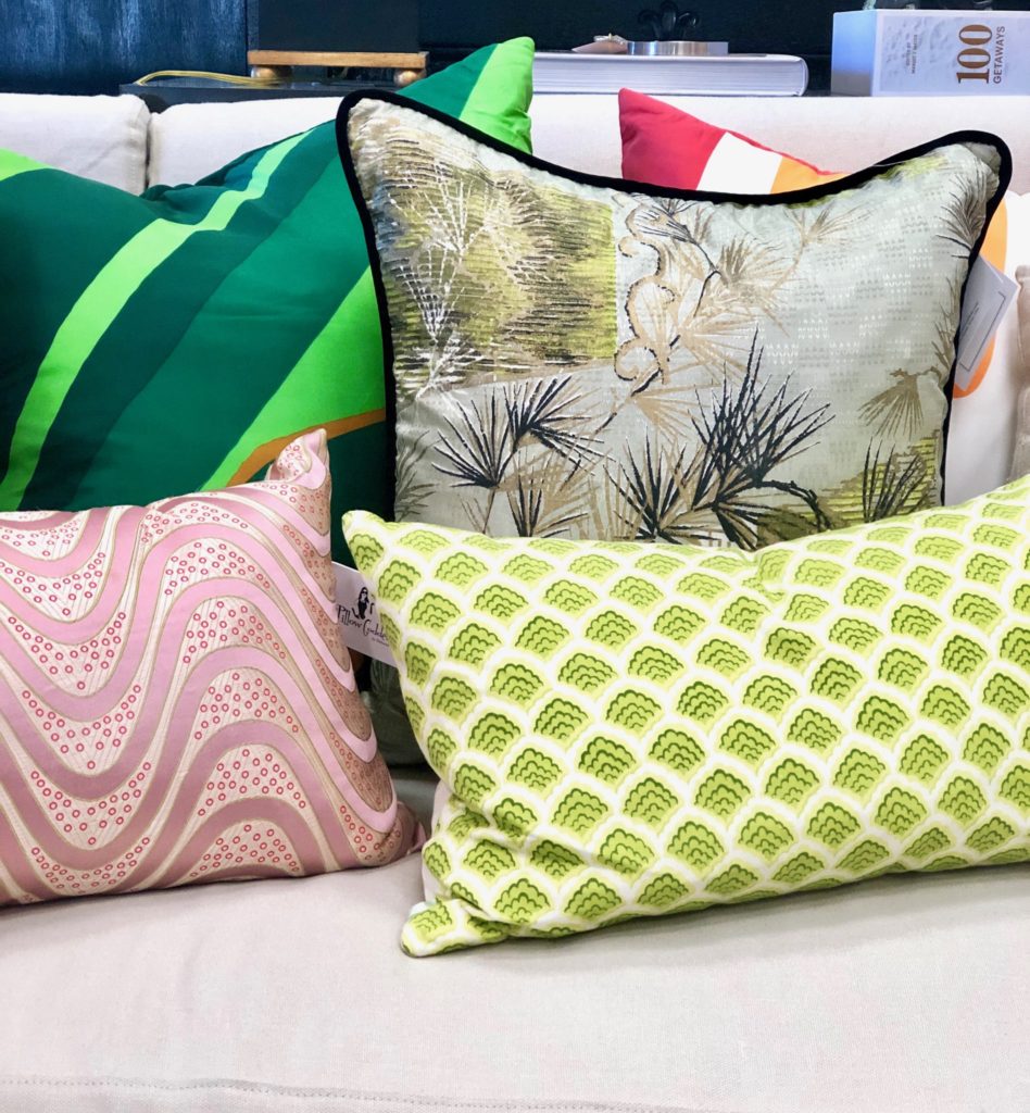 Luxury Pillows by The Pillow Goddess liven up any space - Details on The Pillow Goddess Blog!