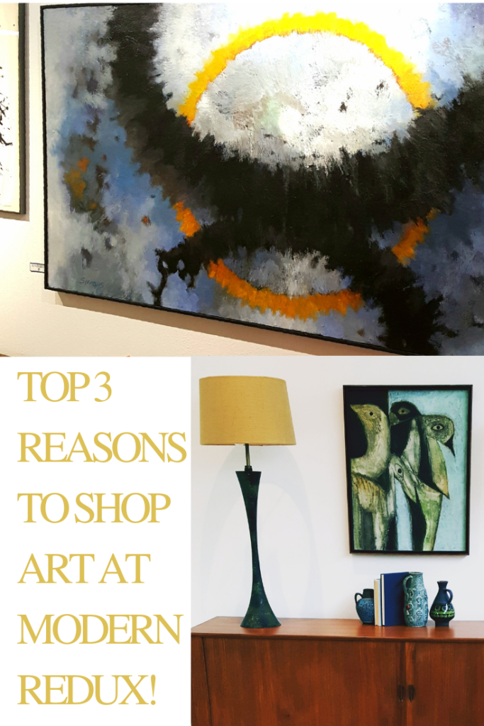 TOP 3 Reasons to Shop Spectacular Art at Modern Redux - Details on The Pillow Goddess blog!