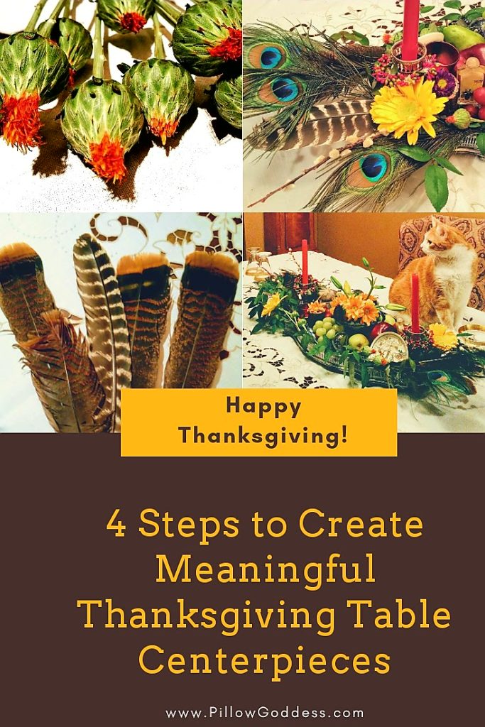 4 Steps to Create Meaningful Thanksgiving Centerpieces - Details on The Pillow Goddess blog!