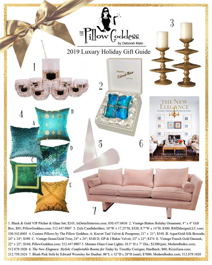 7 Luxury Gifts to Dress Up Your Home for the Holidays - Details on The Pillow Goddess Blog