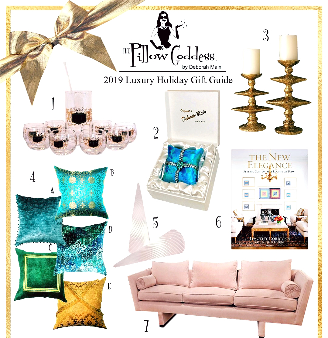7 Spectacular Luxury Gifts for the Home – The Pillow Goddess 2019 Holiday Gift Guide is Here - Details on The Pillow Goddess Blog!