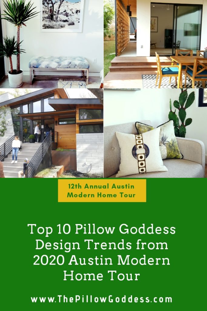 Top 10 Pillow Goddess Design Trends from 2020 Austin Modern Home Tour- Details on The Pillow Goddess blog!