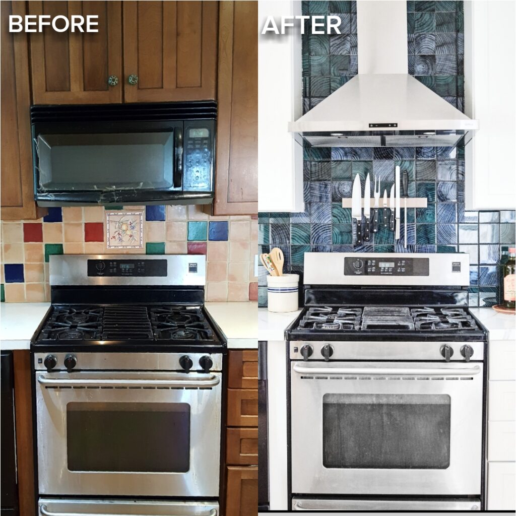 Amazing Before and After White Kitchen Inspiration on The Pillow Goddess Blog!