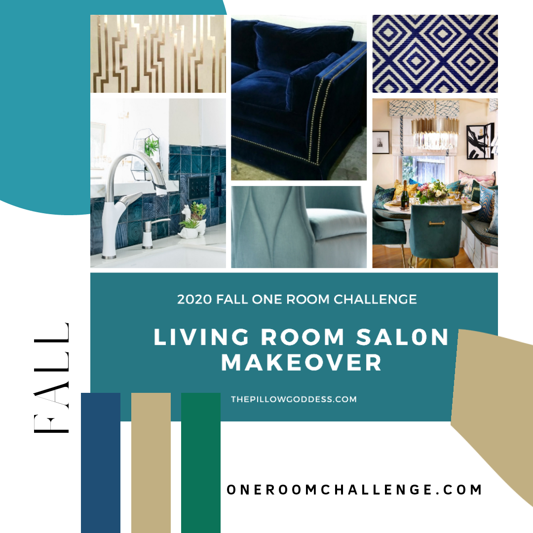 Living Room Salon Makeover | One Room Challenge | Fall 2020 | Week 1