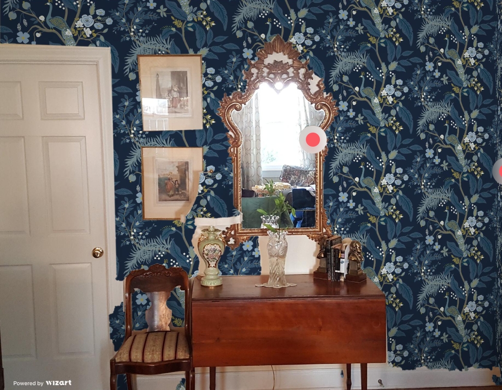 How to Transform Your Space with Colorful Wallpaper and Rugs | One Room Challenge | Fall 2020 | Week 4 on The Pillow Goddess blog!