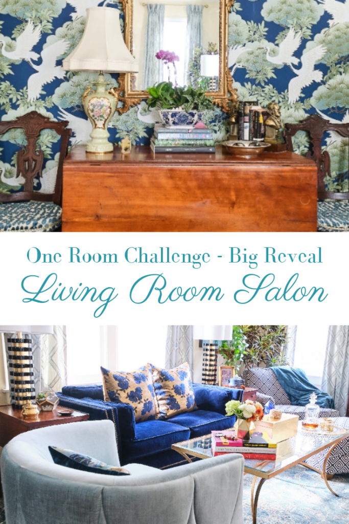 The Living Room Salon Makeover Big Reveal | One Room Challenge | Fall ...