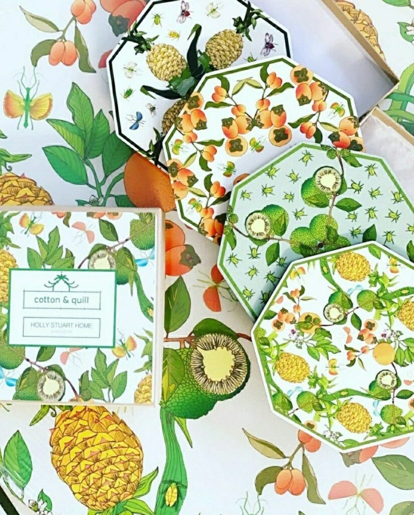 Cotton & Quill placemats are perfect for spring tabletop - on The Pillow Goddess blog!