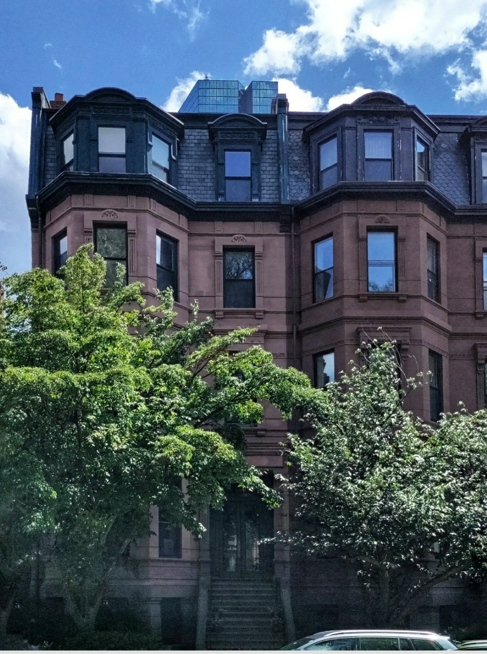 Brownstones on Commonwealth Avenue in Boston