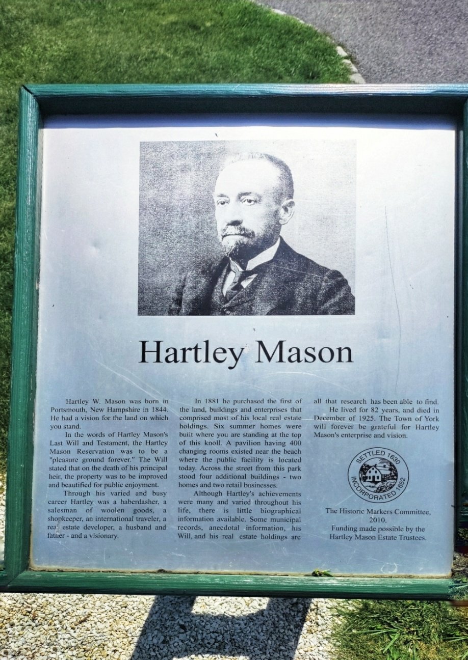 History of Hartley Mason, Mason Park, York Maine