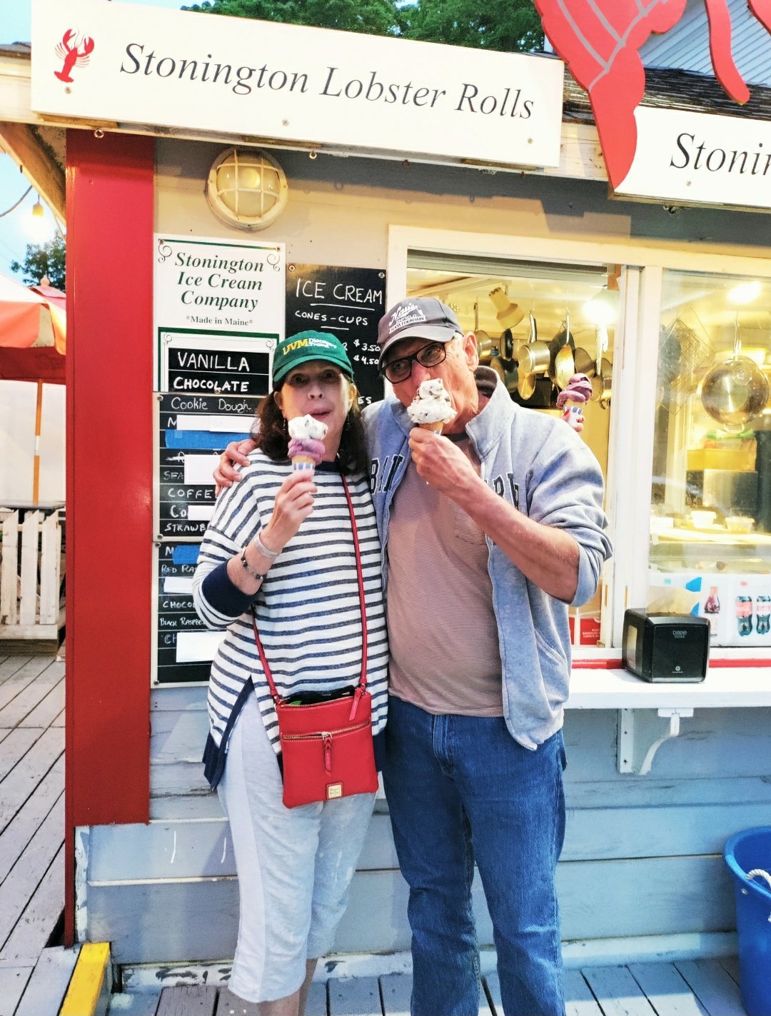 lobster shack and ice cream in Stonington, Maine