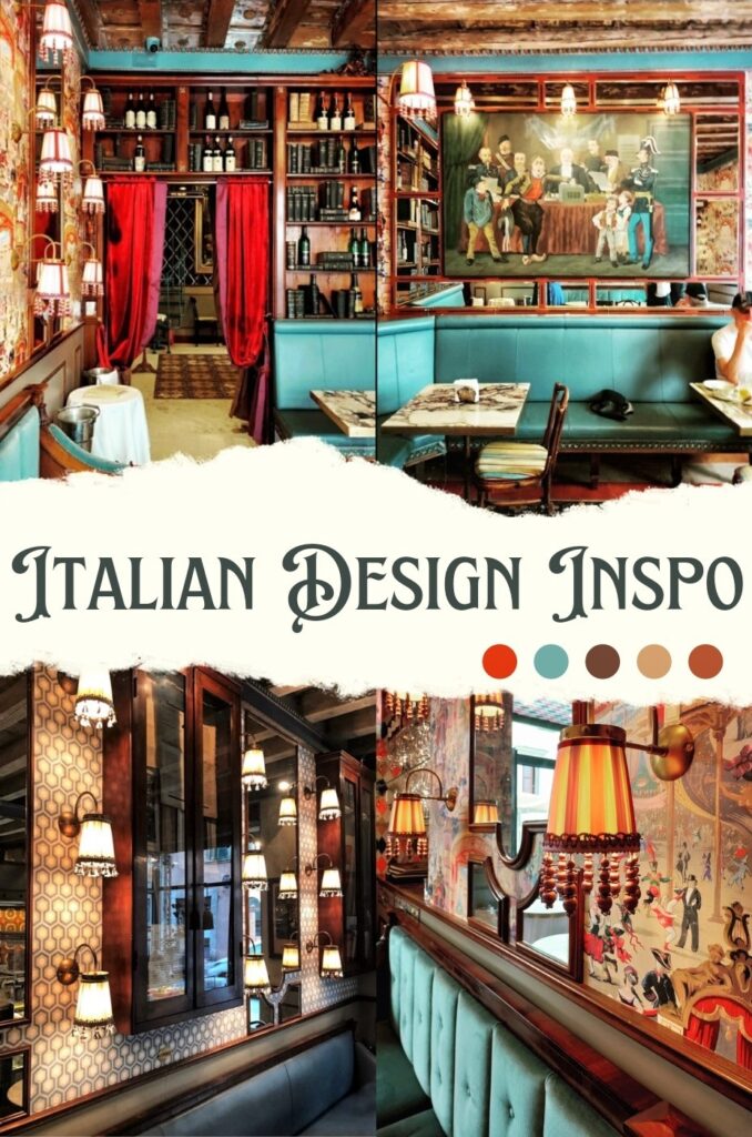 Italian design inspiration by interior design by Mario Santini